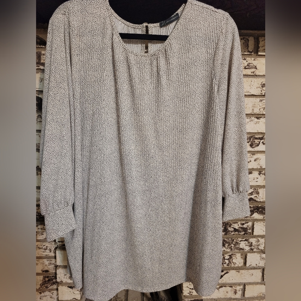 Adrianna Papell Spot Blouse Top XL